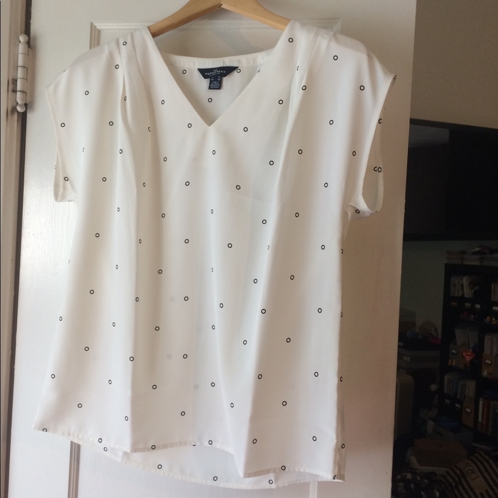 Land’s End Polka Dot Blouse
